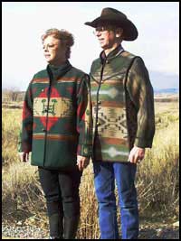 'Oh, My!' jackets in Rock Art and Turtle Mountain reversible Pendleton wool